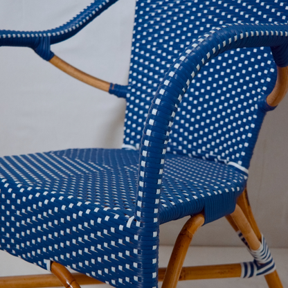 Silla Riviera Azul - vista lateral