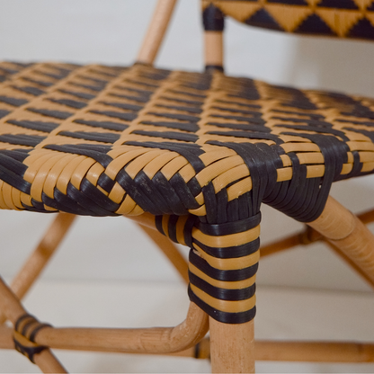 Silla Bistro Noir - detalle tejido asiento